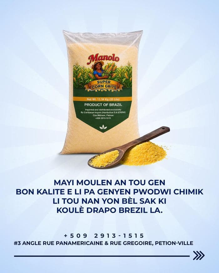 Corn grits — no chemical additives